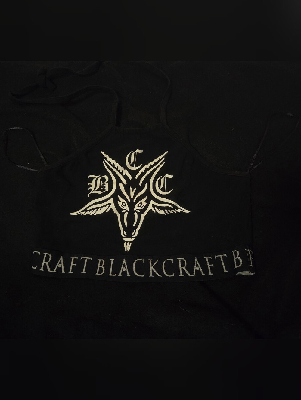 Blackctaft Vintage Women's Black Crop Top - Small